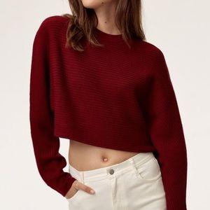 Aritzia wilfred free crop sweater